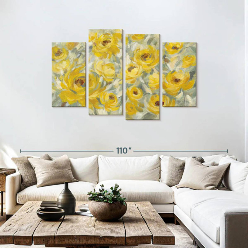 Harnek Vibrant Yellow Roses