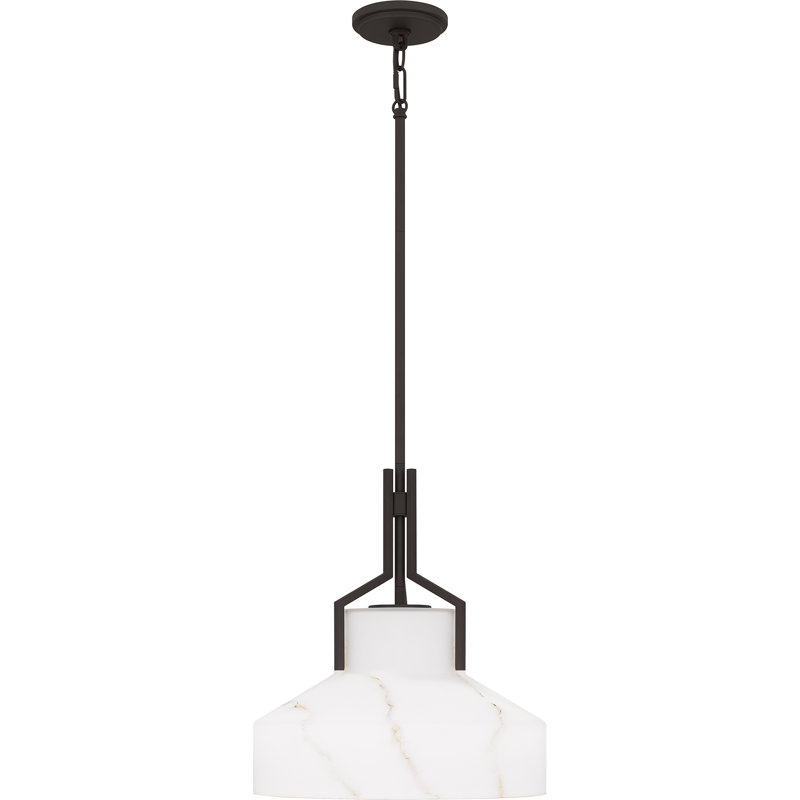 Luminaire suspendu bronze vieilli 2 lumières Debarh