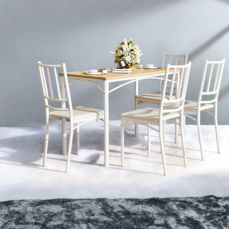 Ensembles de table de salle à manger industriels avec sièges confortables pour la cuisine et la maison
