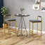 Ensemble de 2 tabourets de bar avec dossier et repose-pieds, chaises de salle à manger rembourrées en velours pour îlot de cuisine (sans table)-270379644-270379634