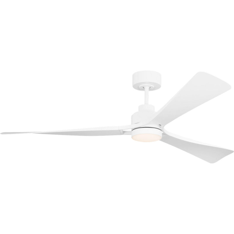 Trillium Smart 60 LED Ceiling Fan, Matte White, Matte White