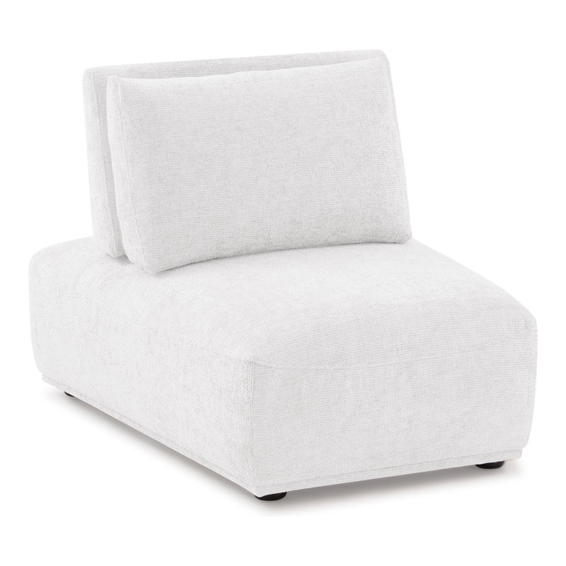 Fauteuil modulaire extensible Aukeem, Chenille blanche