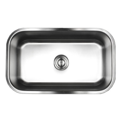 31.5'' L Single Bowl Stainless Steel Kitchen Sink