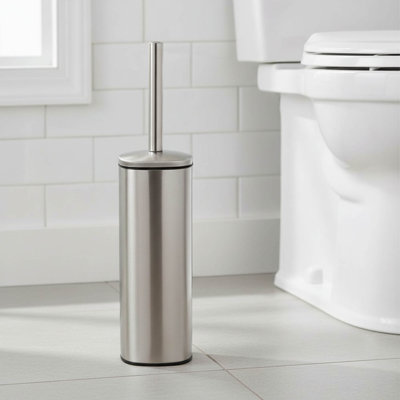 Evideco Mel Metal Toilet Brush And Holder