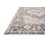 Tapis oriental en polyester tissé à la machine gris anthracite / ivoire-87054106