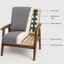 Chaise d'appoint rembourrée Bridgeview-1459021946