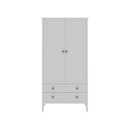 Crown Full Wardrobe with Hanging Rod and Drawers