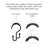 Utopia Alley Rust-Resistant Stepped Metal Double Shower Curtain Hooks, Easy Glide Metal Shower Hooks Hangers for Bathroom, Kitchen Utensils, Curtains, Clothing, Towels etc - Set of 12, Black-38841262