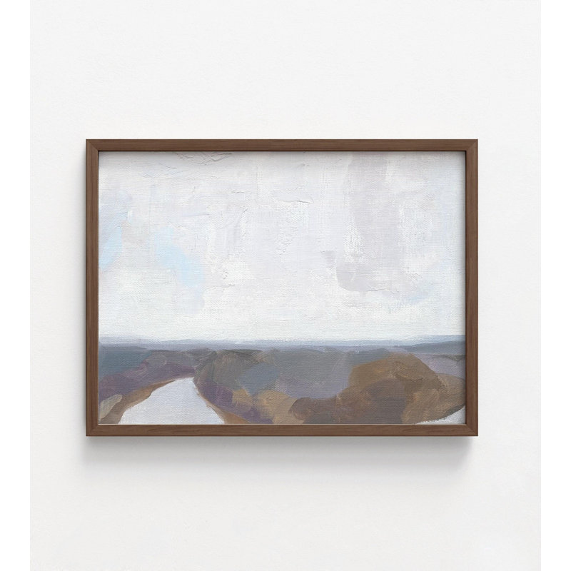 «Low Appalachia I» par Jacob Green, impression de paysage minimaliste, impression de peinture sur fond de tons de terre, abstrait Alcide, art mural encadré
