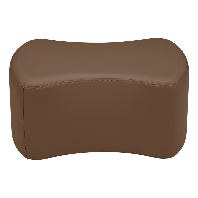 Tabouret à nœuds papillon structuré en savoir plus, H 14 po x l 24,5 po x P 17 po, Chocolat, Oui
