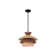 1-Light Pendant in Matte Black