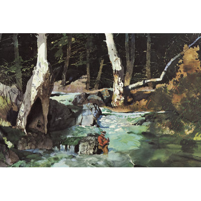 Fishing Retreat II by Roy M. Mason - Wrapped Canvas Painting