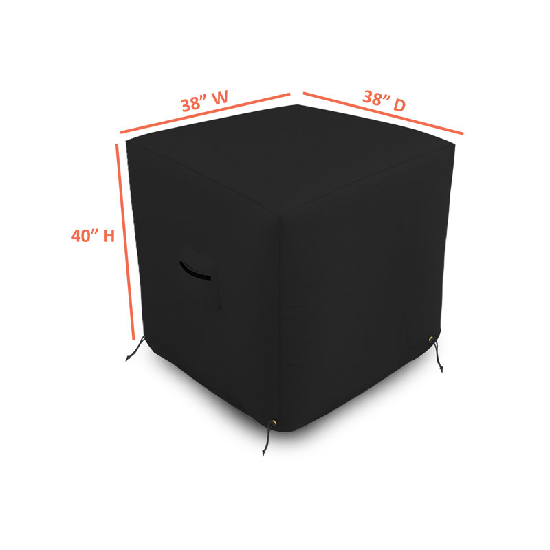 High Density Outdoor Waterproof Air-Conditioner Cover, Patio Square Durable & UV-Resistant AC Cover, 40" H x 38" W x 38" D