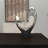 Polystone Heart Abstract Decorative Sculpture with Black Base-352978347