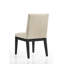 Ensemble de 2 chaises de salle à manger en tissu beige 19 "