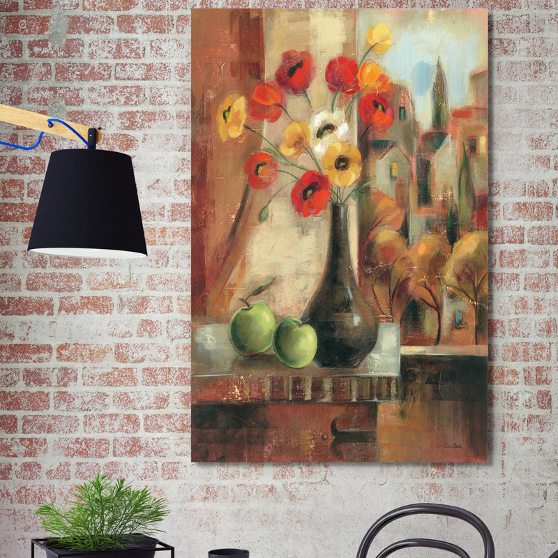 «Old Town Memories II», reproduction d'art sur toile tendue, H 30 po x l 18 po