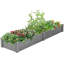 Lit de jardin surélevé en cèdre 8 pi x 2 pi Axavier