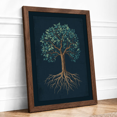Rooted Tree Botanical - Framed Print