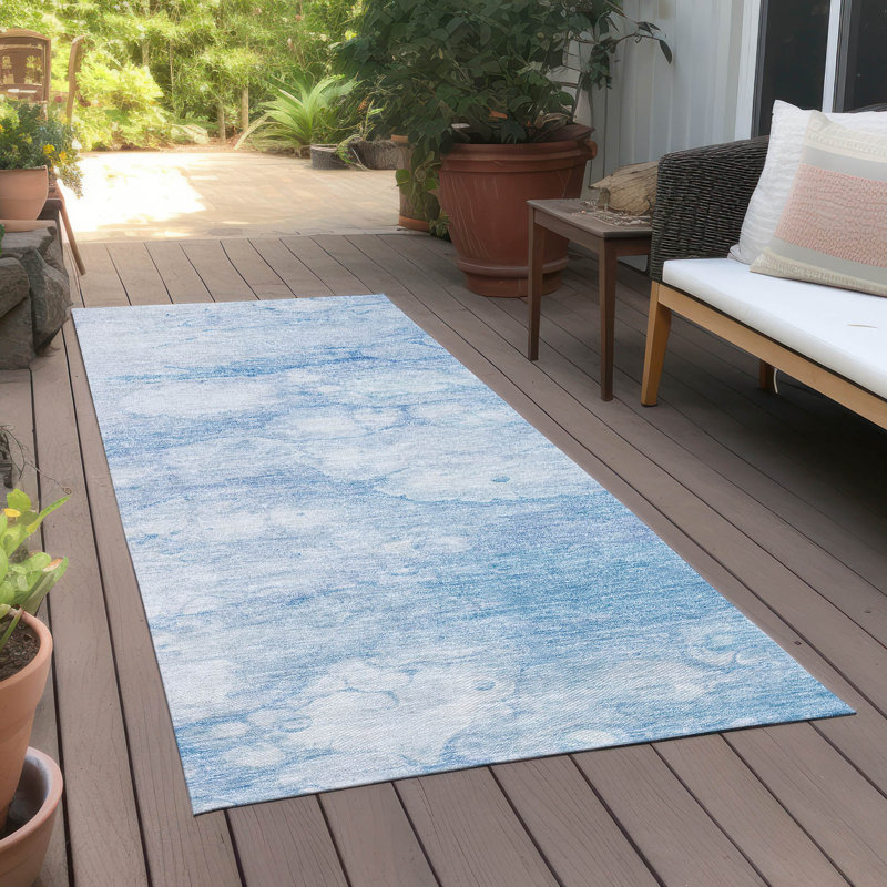 Tapis intérieur / extérieur Chinwendar avec envers antidérapant, Tapis de couloir 2 pi 3 po x 7 pi 6 po
