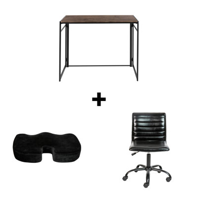 Abed Writing Desk Office Set with Chair