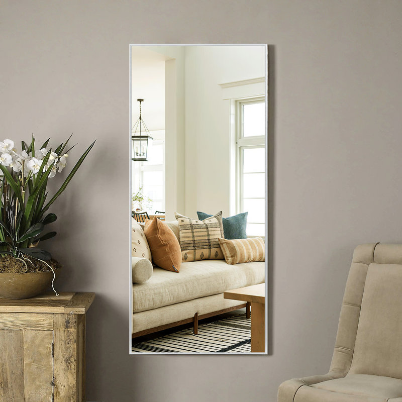 Miroir de salle de bain mural Talma, Gris clair, H 47 po x l 21 po