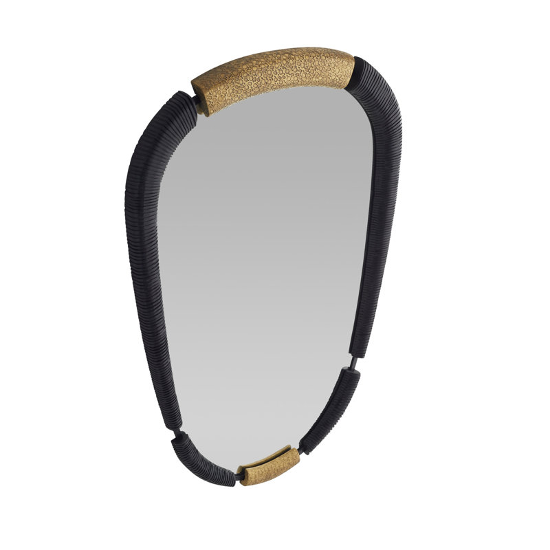 Hitchcock Novelty Solid Wood:Brass Mirror