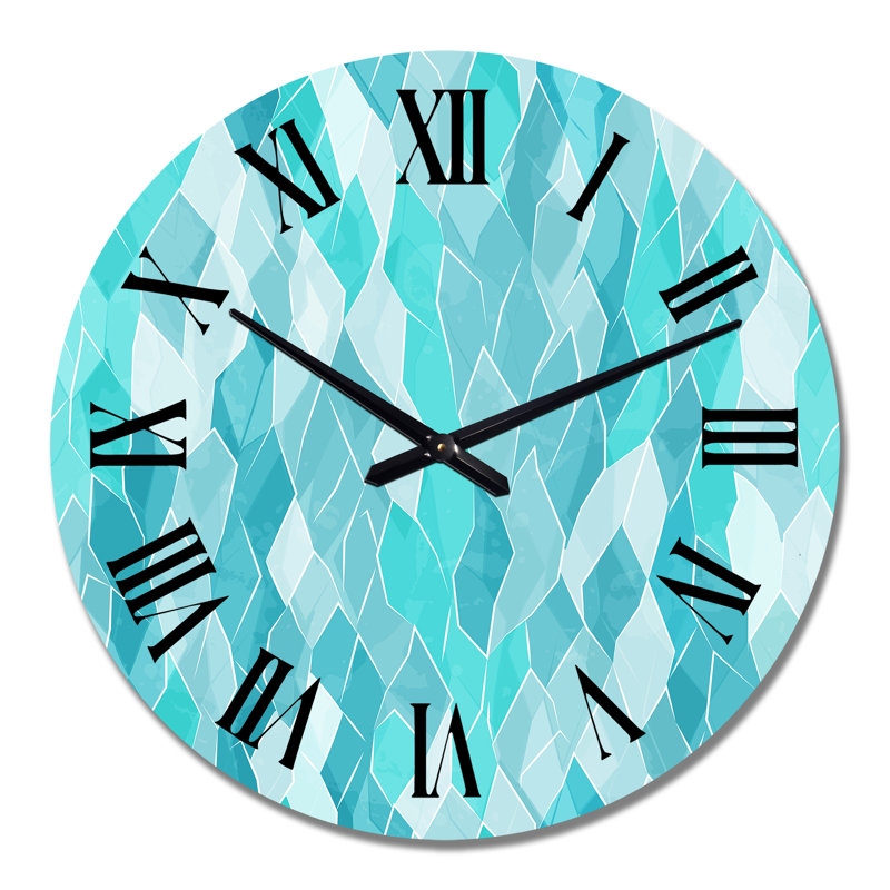 Horloge murale Turquoise, Grand