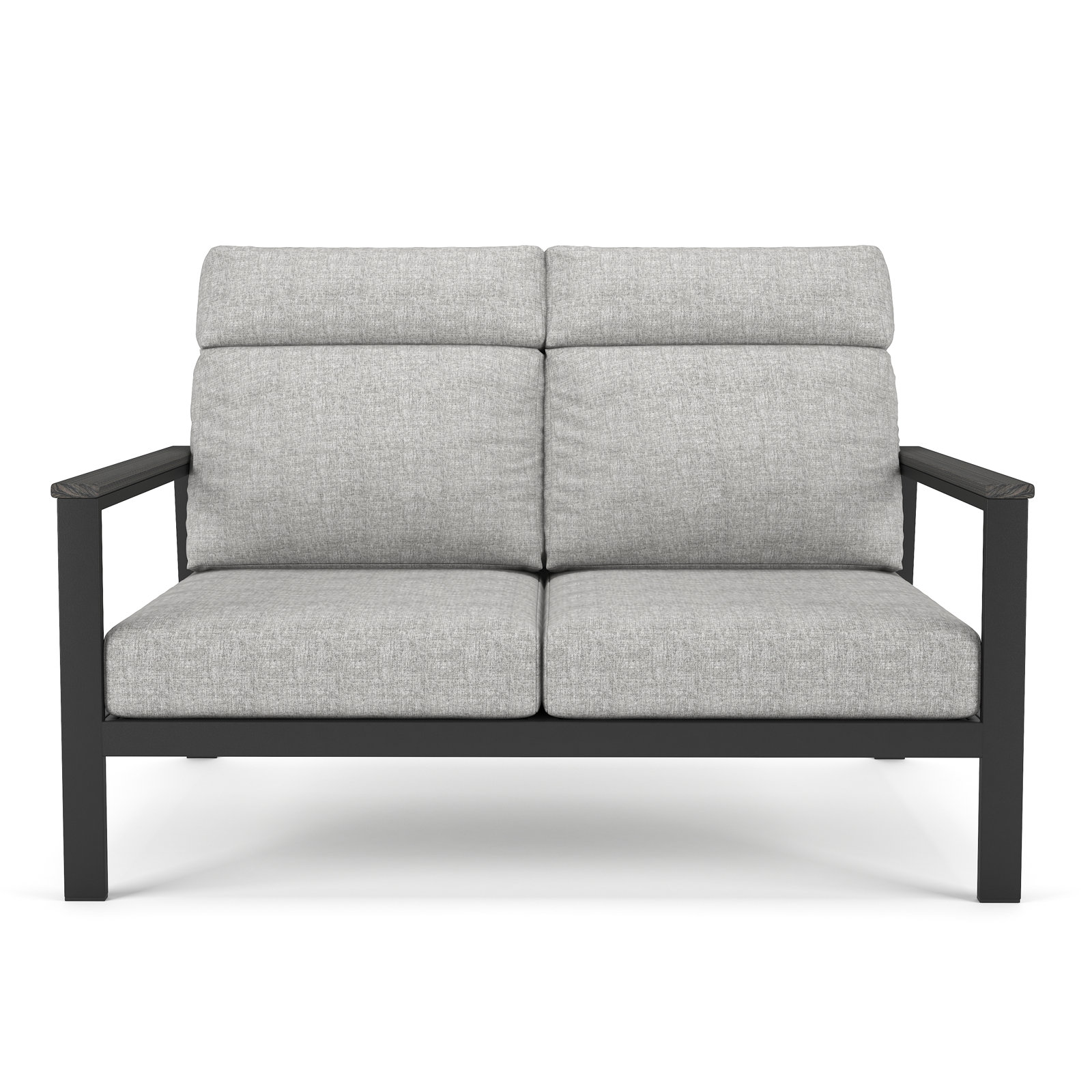 Townsend 55" Sunbrella® Patio Loveseat, Canvas Granite, White, Yes