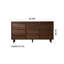 Armoire d'entrée simple en bois massif brun