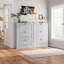 Armoire de rangement à chaussures Lasherrie avec 3 tiroirs rabattables-1672211893