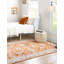 Tapis contemporain de couleur rouille Aden-199150343