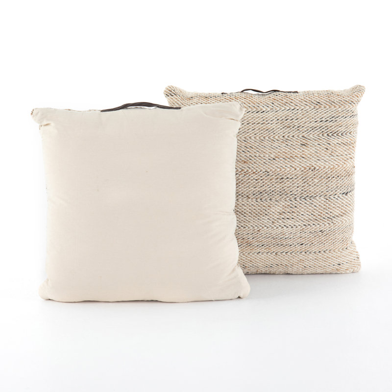 Edan Wool Square Pillow Cover & Insert