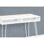 Bureau contemporain avec stratifié blanc et tiroirs de rangement