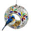 Mangeoire suspendue en verre mosaïque Huebner, capacité de 1 tasse - marguerites arc-en-ciel-2061183944