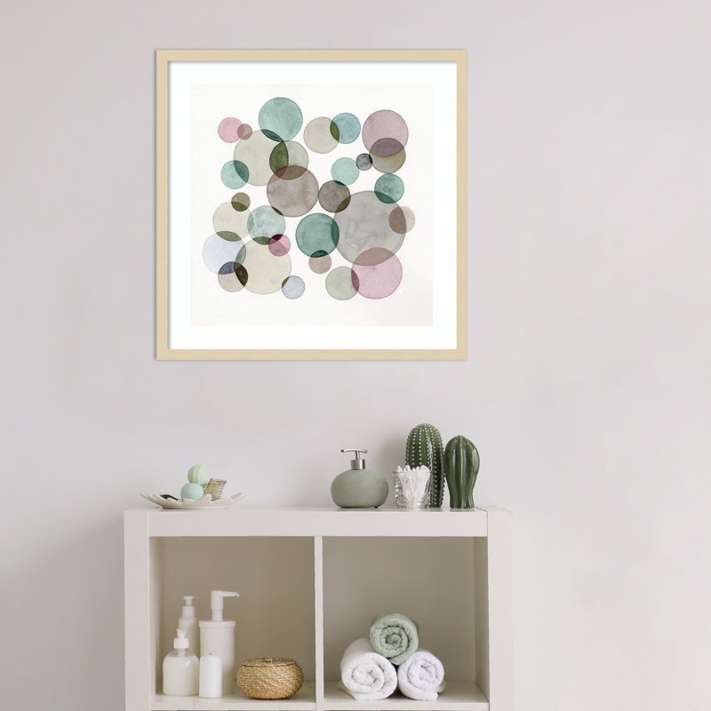 «Small Moons» par Nikki Galapon, impression sur bois encadrée, H 25 po x l 25 po