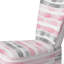 Chaise rembourrée Modern - Chaise d'appoint rose et gris Whisper Stripes-867377762