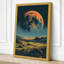 Alien Moonrise Modern - Wrapped Canvas-2022179689-2022179603