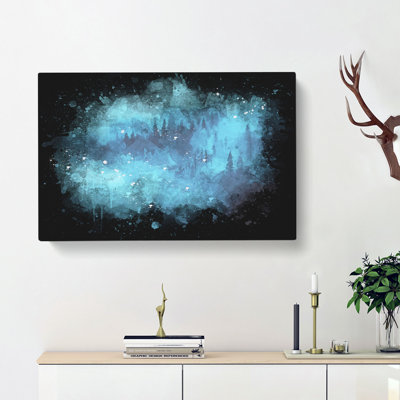A Mist Over The Forest - Wrapped Canvas Painting