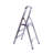 Cartert FixtureDisplays® Folding 3-Step 23“ Boost Ladder with Hand Grip and Aluminium Steps, 330-Pound Weight Capacity, Silver Finish 15601