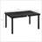 Outsunny Outdoor Dining Table For 6 Person, Rectangular Patio Table, Aluminum Metal Legs For Garden, Lawn, Patio, Woodgrain Black