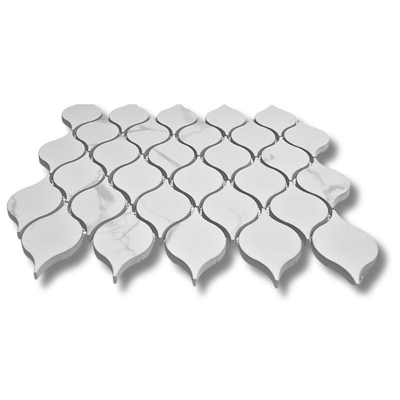 Drop 11"x12" Porcelain Mosaic Wall & Floor Tile