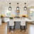 Ezechias 1 - Light Matte Black Square/Rectangle Pendant