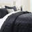 Reversible Diamond Embossed Bedspread Set – Geometric Quilt With Shams-126503876-126503877