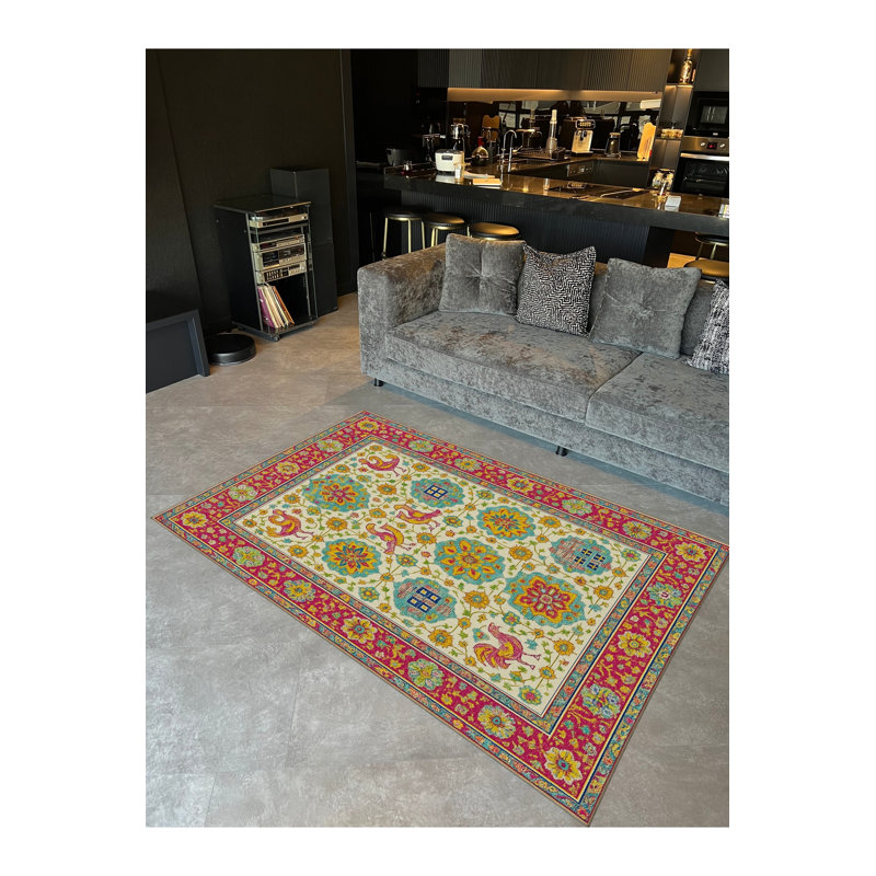 Tapis gris tissé Mosso, 3'3" x 4'11"