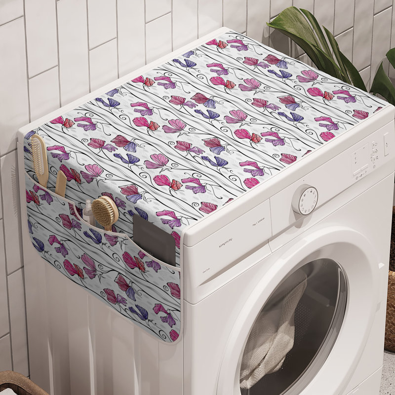 East Urban Home Spring Washing Machine Organizer Pack of 2 47" x 18.5" Multicolor