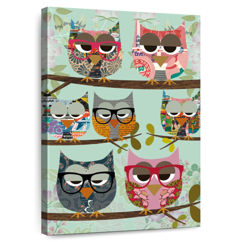Brampt Owl Friends, 12" H x 8" W