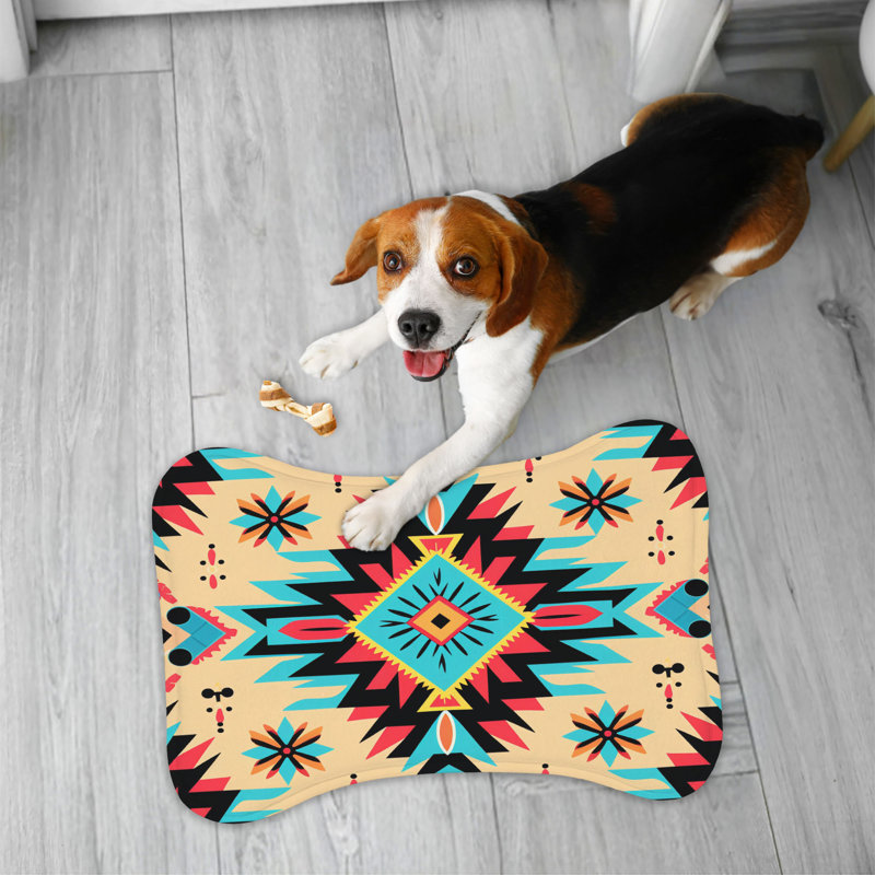 Colorful Colorful Designs - Tapis d'alimentation en os 1 pièce