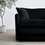 Repose-pieds en chenille, noir. Base en bois massif. Éponge. Compatible avec les canapés 2, 3, 4 places. Offre un confort noir inégalé. Cadre. Bourre en éponge de qualité. Goes apporte une expérience de luxe