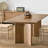 Burlywood Rectangular Solid wood Dining Table For Dining Room/Kitchen-624254084