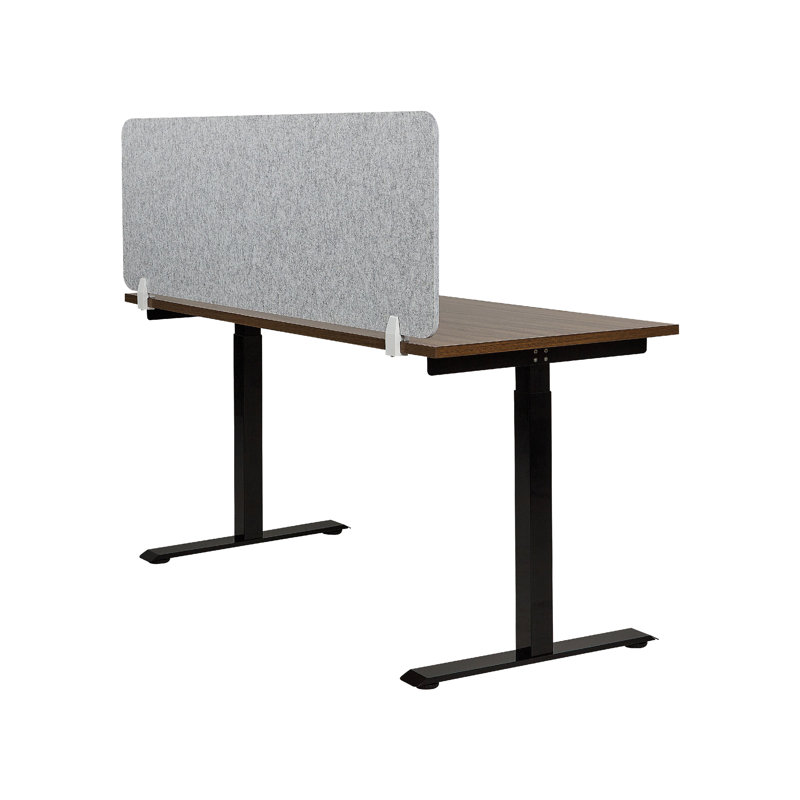 Poviones Desk Dividers, Grey, 50cm x 160cm W x 1cm D